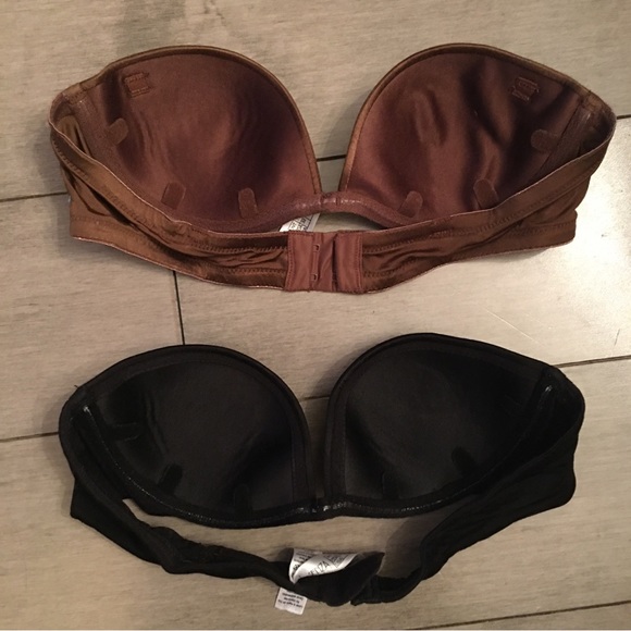 2PCS LA SENZA WOMANS BRAS (32A) BLACK AND BROWN PREOWNED GREAT CONDITION - Picture 2 of 6